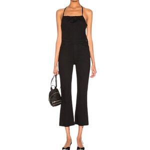 Mother Tie Back Hustler Ankle Fray Overalls | 29